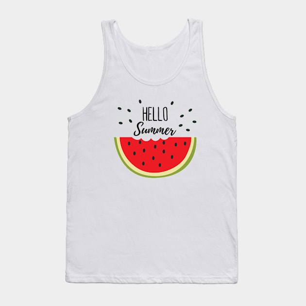 Summer Watermelon Slice Fruit Tank Top by junghc1